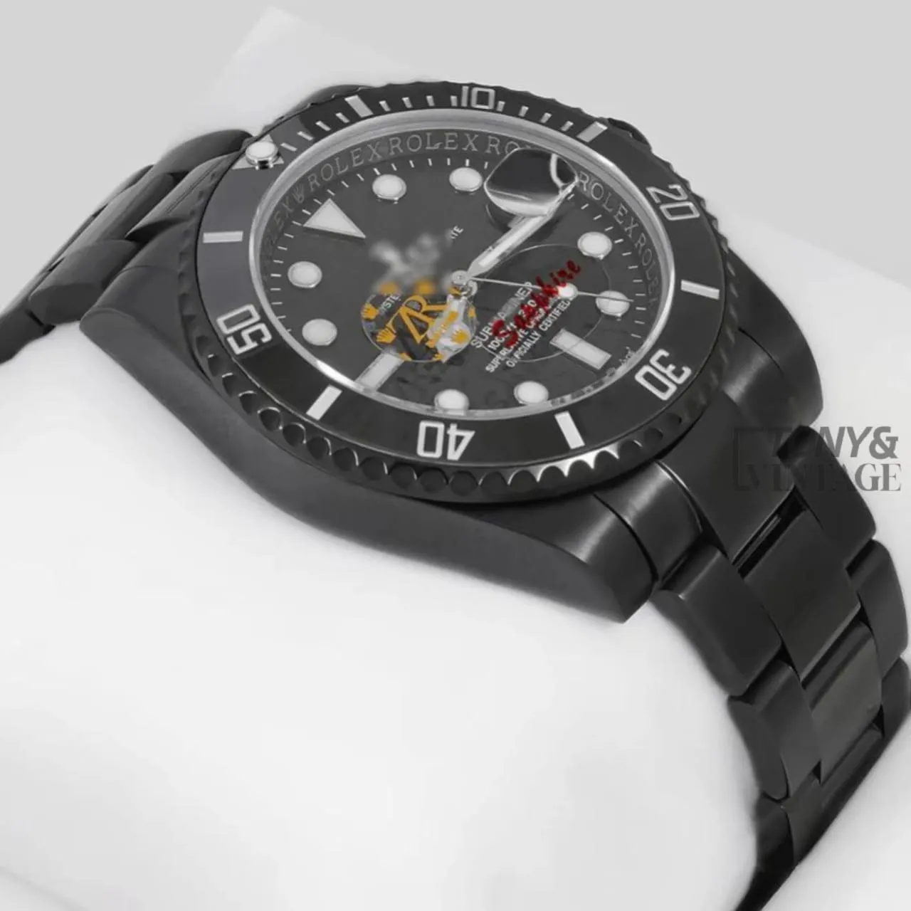 All Black Dial Automatic Watch