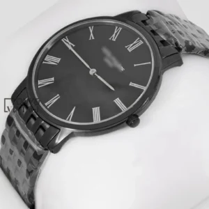 All Black Watch with Dial and Roman Figure Chain
