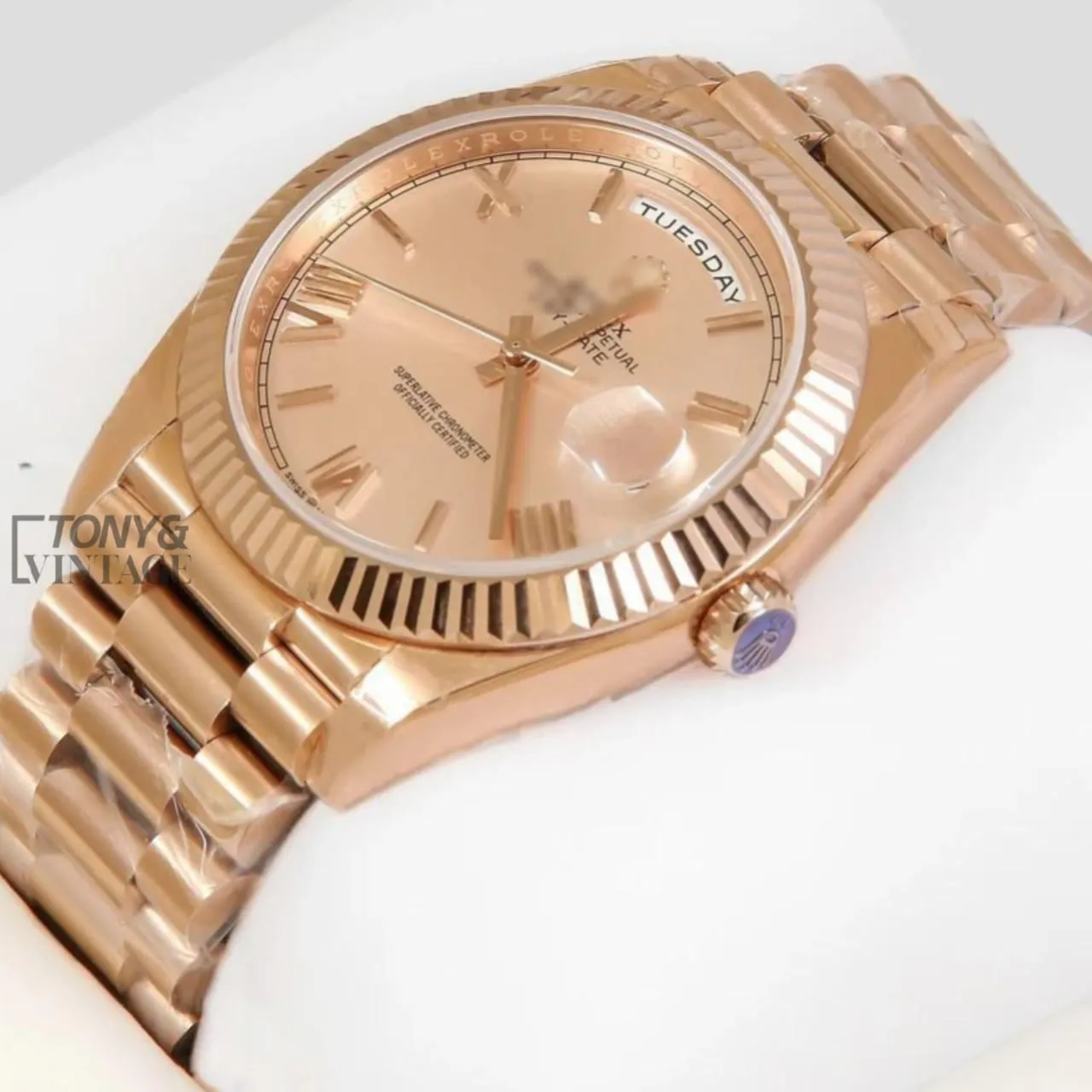 All Rose Gold & Roman Numerals Automatic Watch