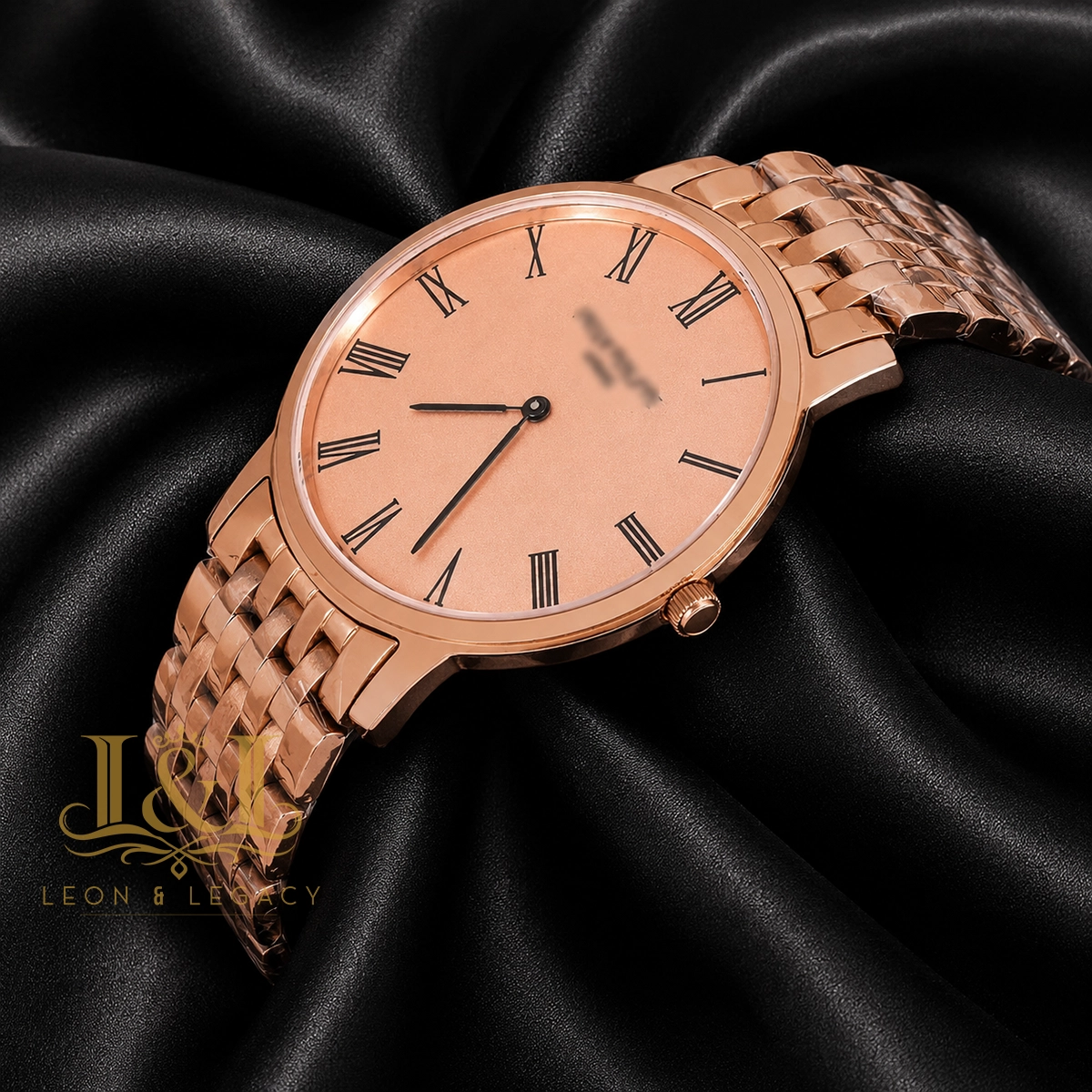 All Rose Gold Watch with Dial and Chain 1 copy