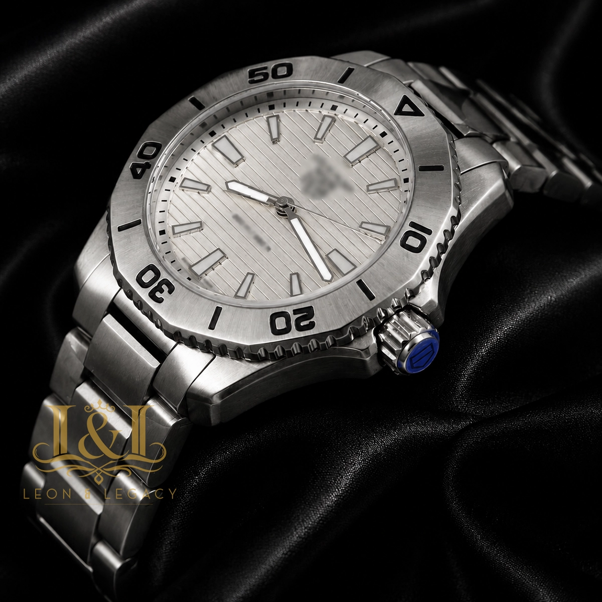 All Silver Automatic Watch with Dial2 copy TAG Heuer Aquaracer Quartz Replica Watch WBP1111.BA0627