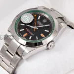 All Silver Black Dial Automatic Watch