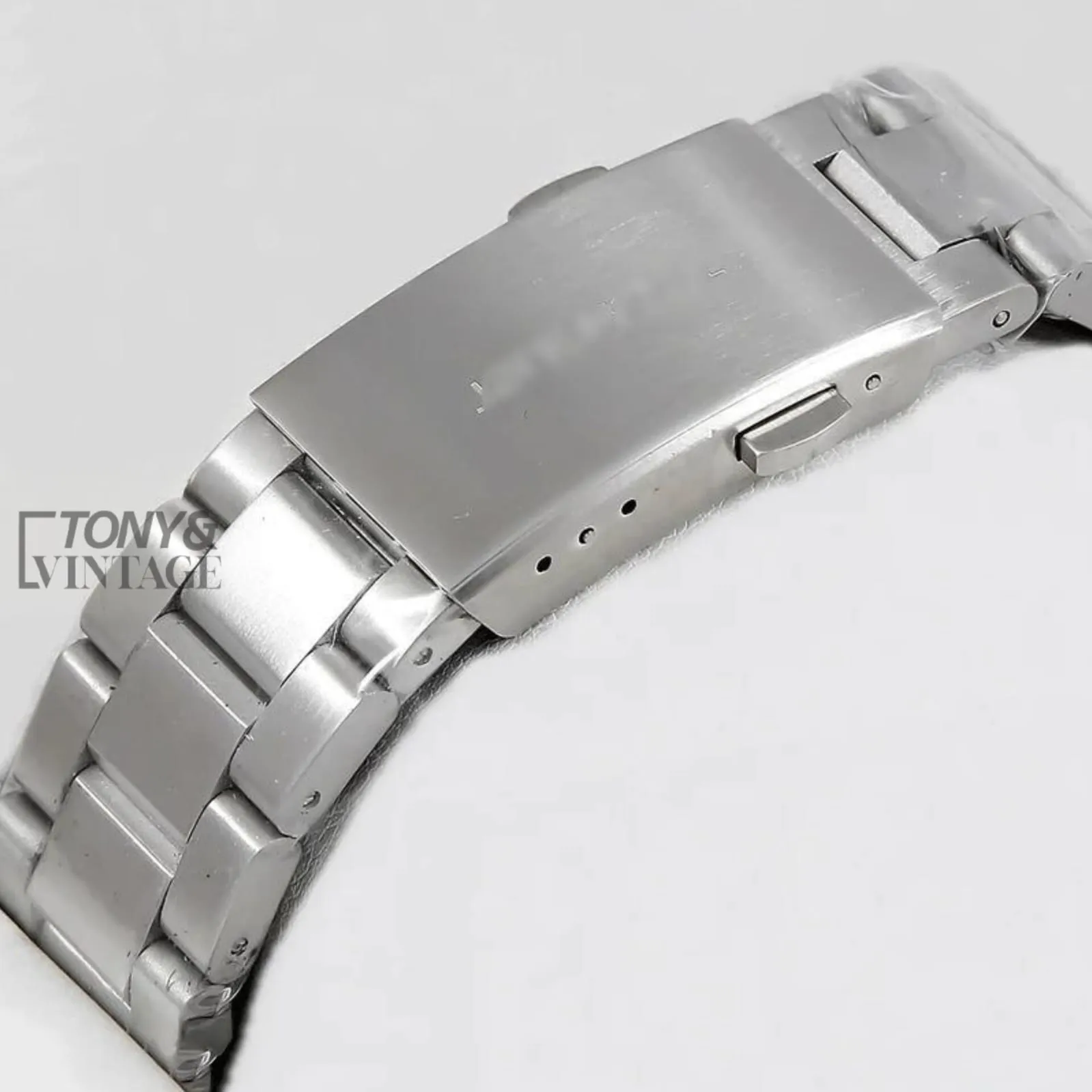 All Silver Watch with Black Dial