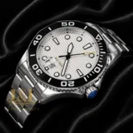 Silver Watch with White Dial
