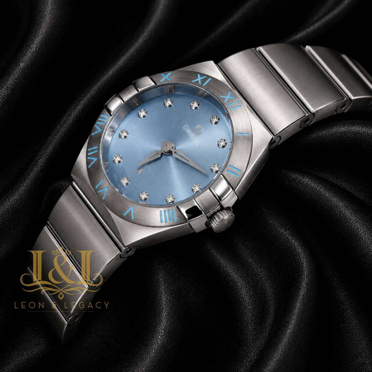 All Silver With Dial Stone Figure Ladies Watch 1 copy