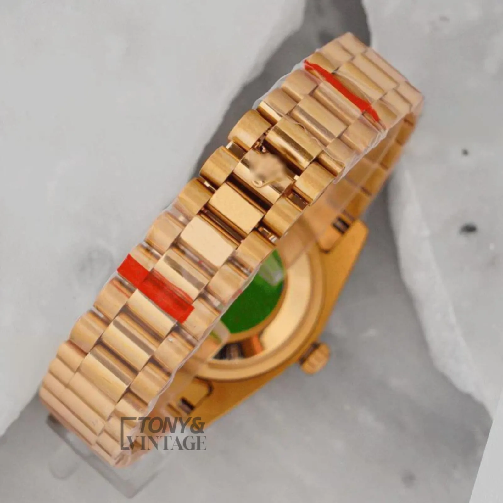 All Yellow Gold Automatic Watch with Matching Dial