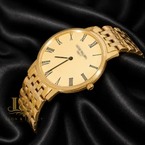 All Yellow Gold Watch with Dial and Chain