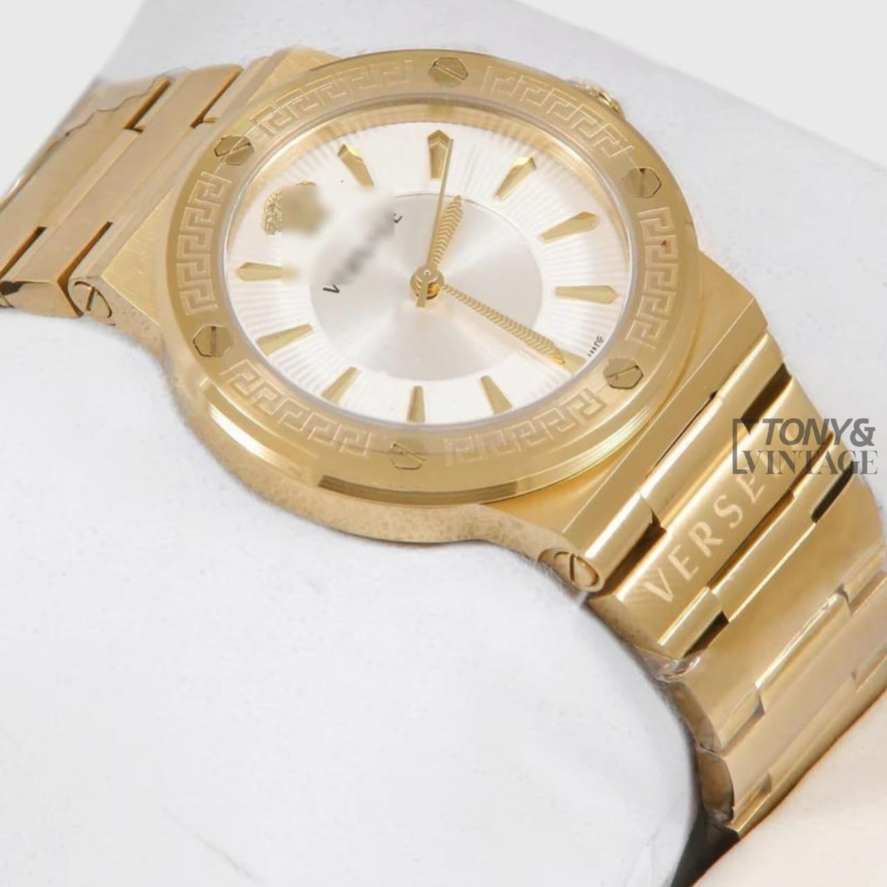 All Yellow Gold With White Dial Ladies Watch