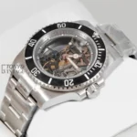 Andrea Pirlo Silver Skeleton Dial Automatic Watch
