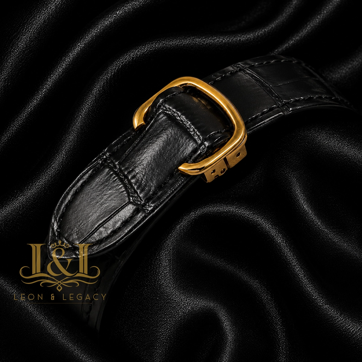 Ballon Bleu Tourbillon Watch in Rose Gold With Black Leather Strap