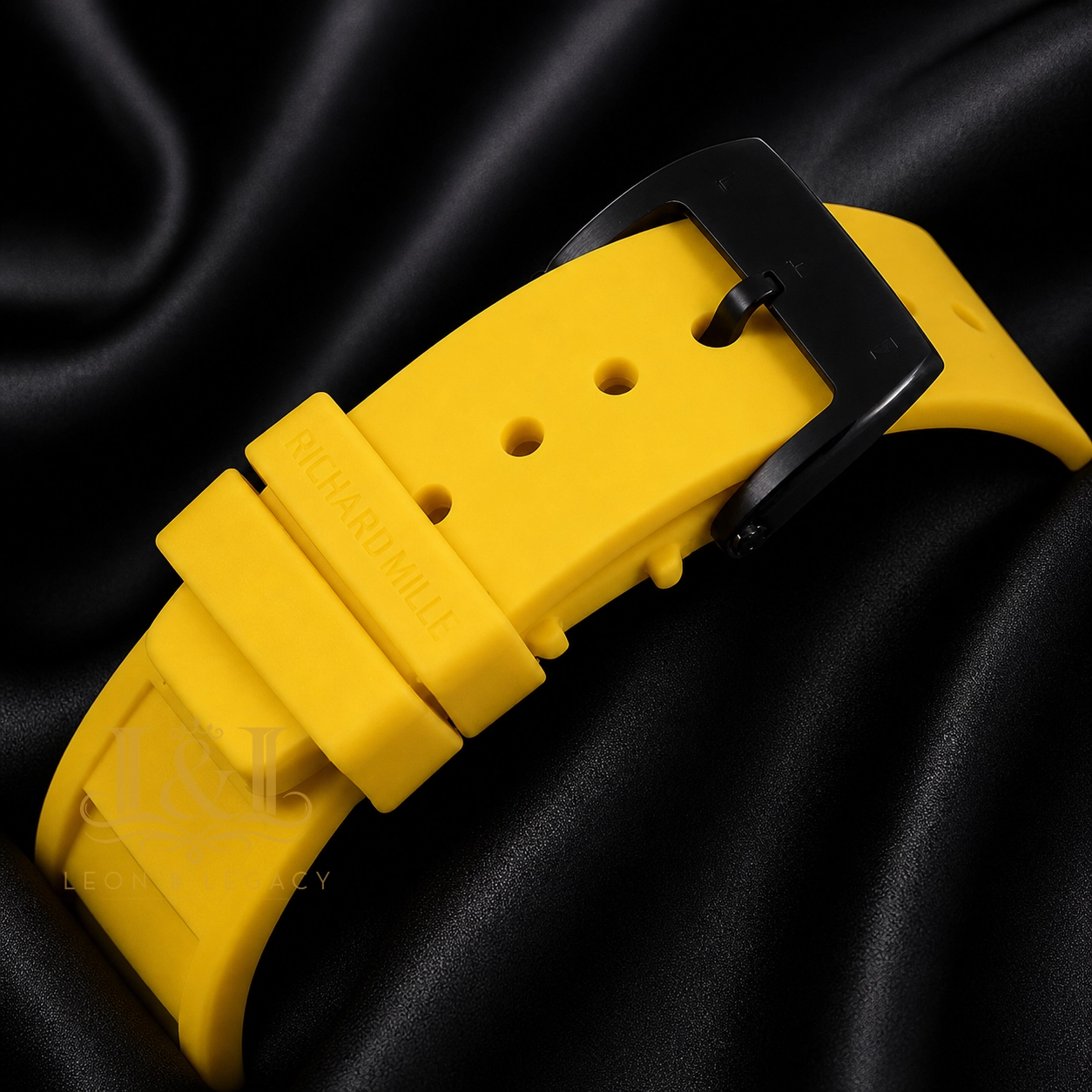 Black Watch With Yellow Rubber Strap and Matching Dial Automatic