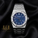 Blue Dial Silver Chain Watch