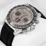 Chronograph 40 Silver Case Ceramic Bezel Tortilla Dial & Black Rubber Strap