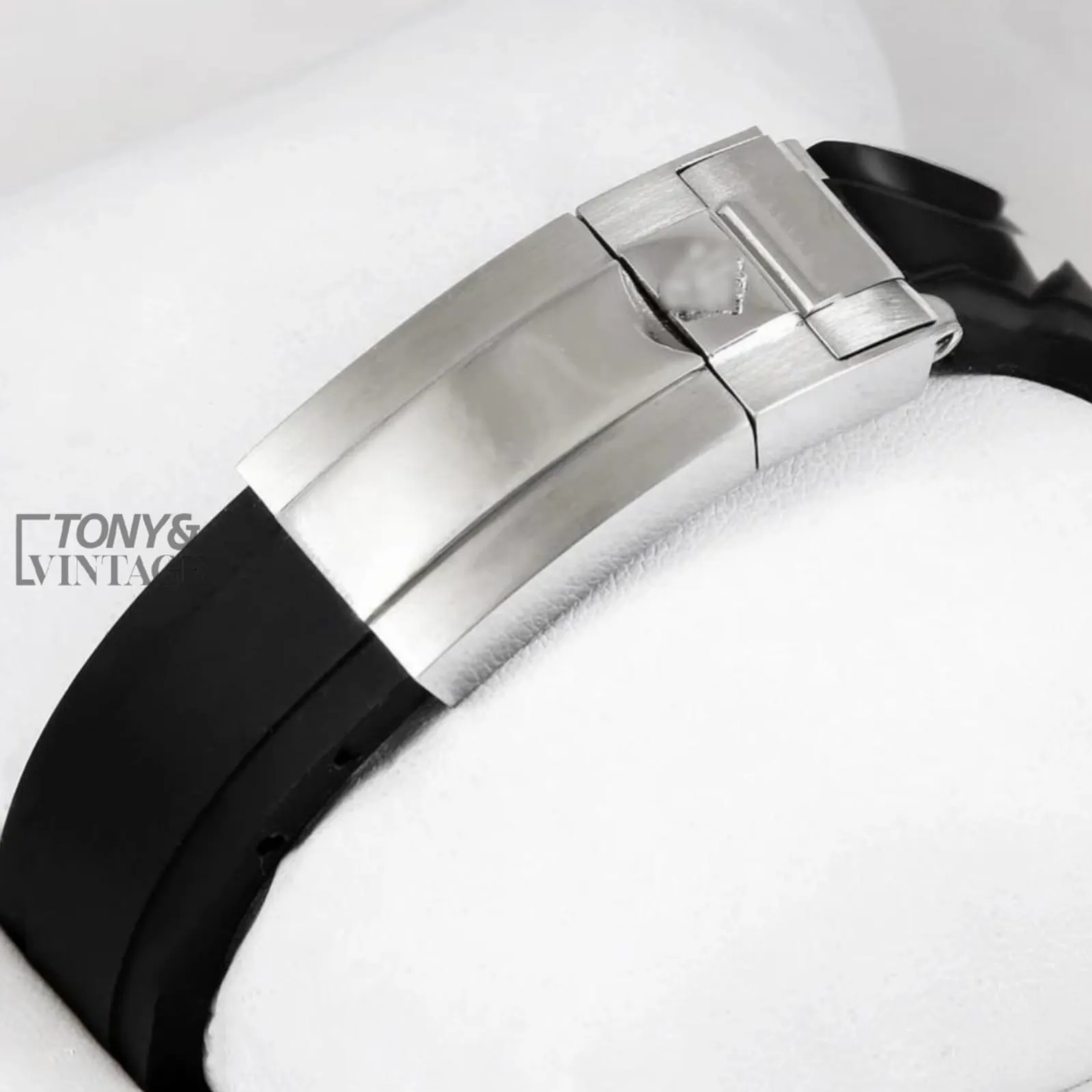 Chronograph 40 Silver Case Ceramic Bezel Tortilla Dial & Black Rubber Strap