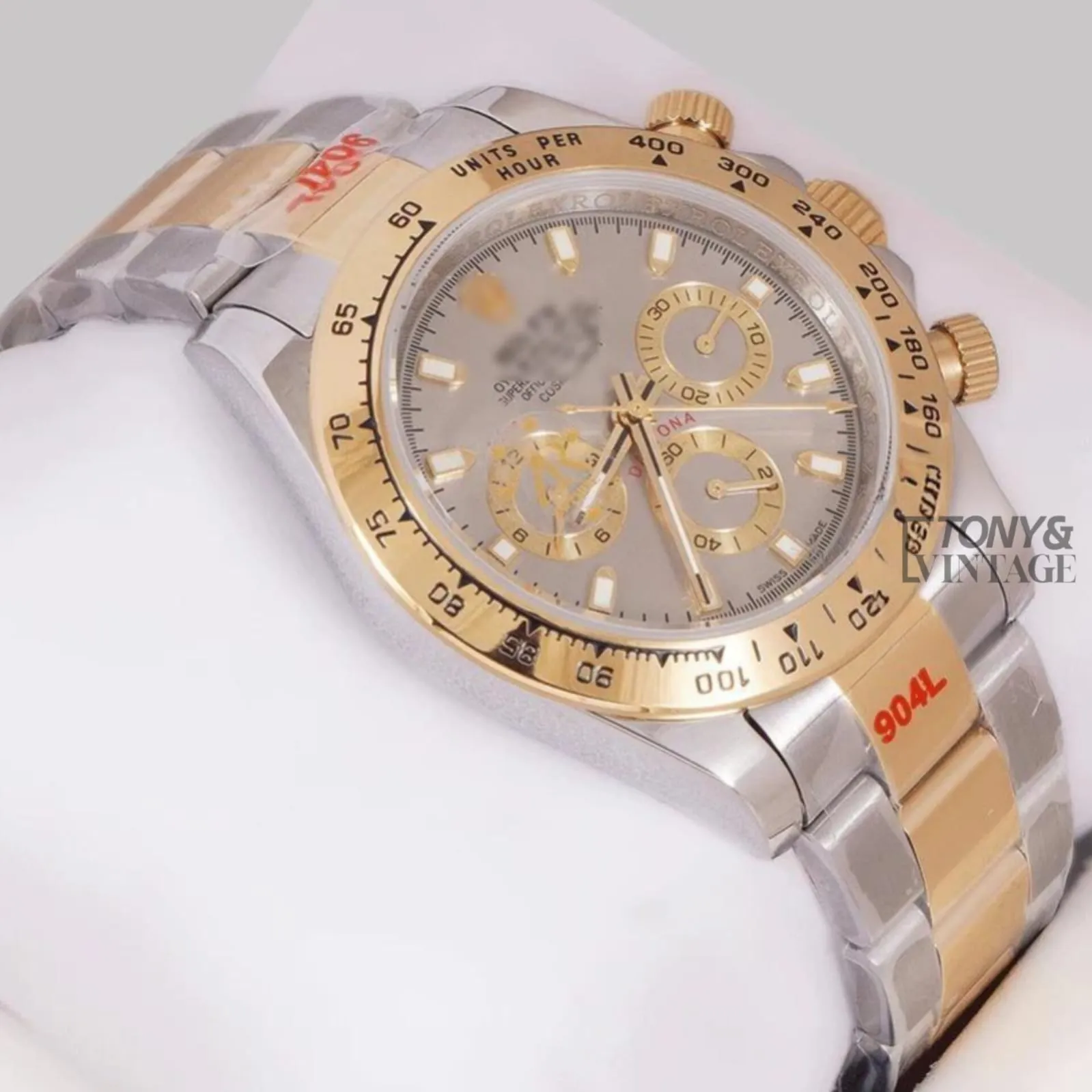 Chronograph 40 Two Tone Yellow Gold Gray Dial