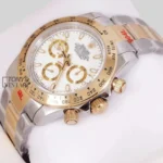 Chronograph 40 Two Tone Yellow Gold White Dial