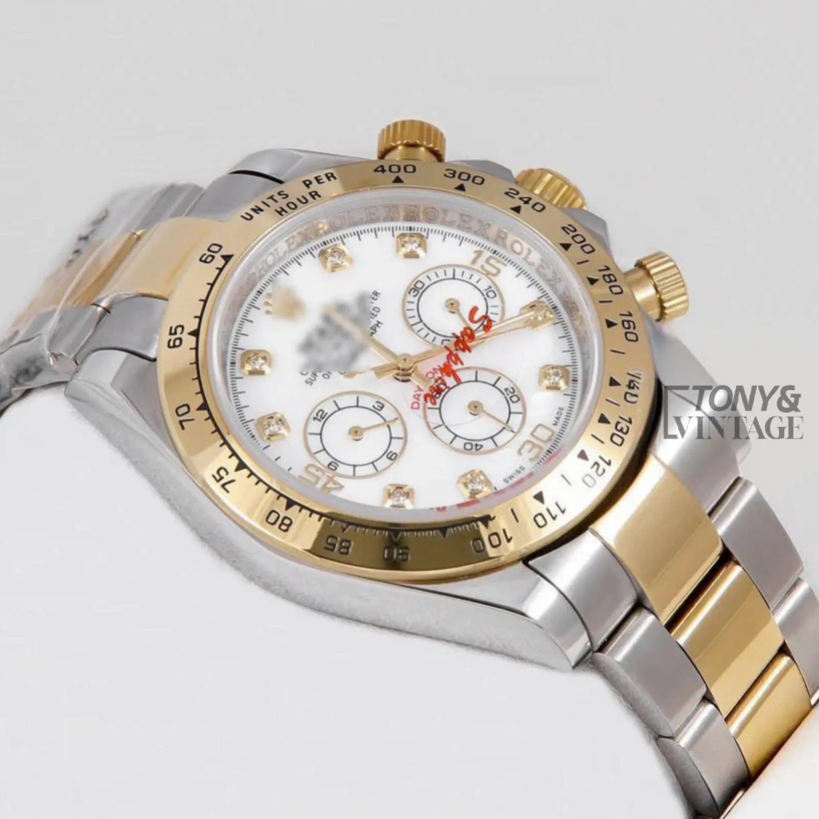 Chronograph 40 Two Tone Yellow Gold White Dial