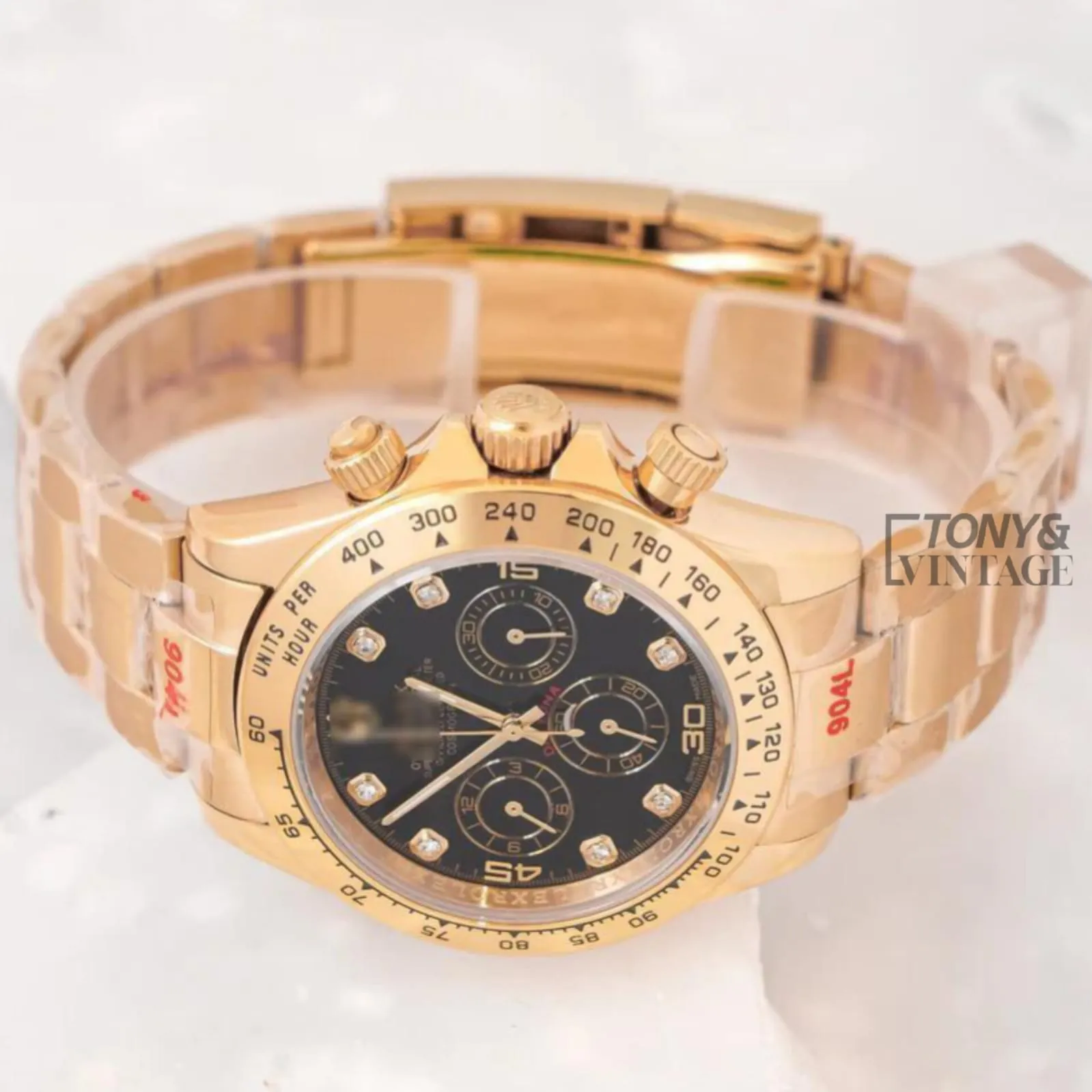 Chronograph 40 Yellow Gold Black Dial