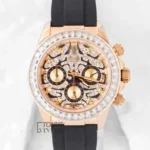 Chronograph 40 Yellow Gold Case with Stone Bezel & Dial