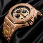 Chronograph All Rose Gold Dial Chain Watch