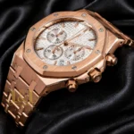 Chronograph Rose Gold Silver Dial