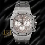 Chronograph Silver Dial Chain Watch