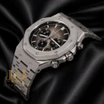 Chronograph Silver Light Brown Dial Chain Watch