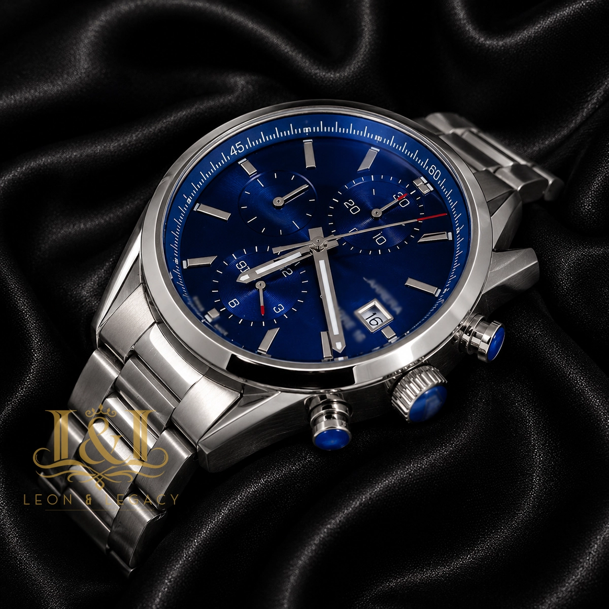 Chronograph Silver Watch with Blue Dial1.. copy TAG Heuer Carrera CBK2112.BA0715 Replica Watch