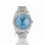 Collection 40 Silver Sky Blue Dial & Roman Figure Automatic Watch