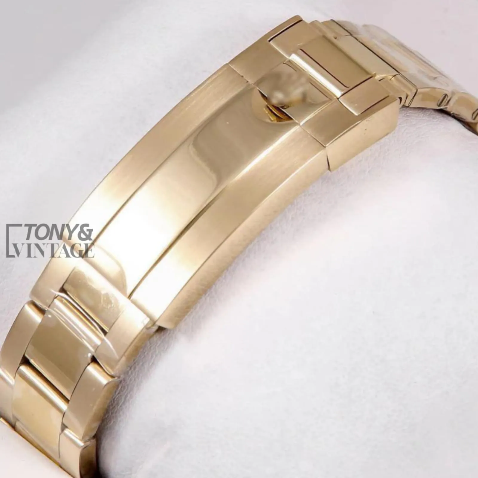 GMT 40 Yellow Gold Green Dial Automatic Watch