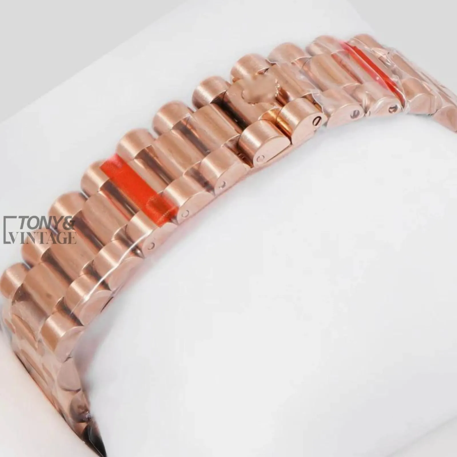 Rose Gold Computer Black Dial Automatic Watch