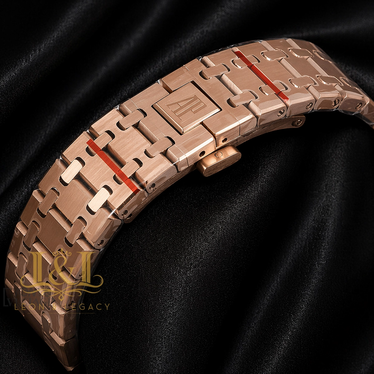 Rose Gold Green Dial Automatic Watch