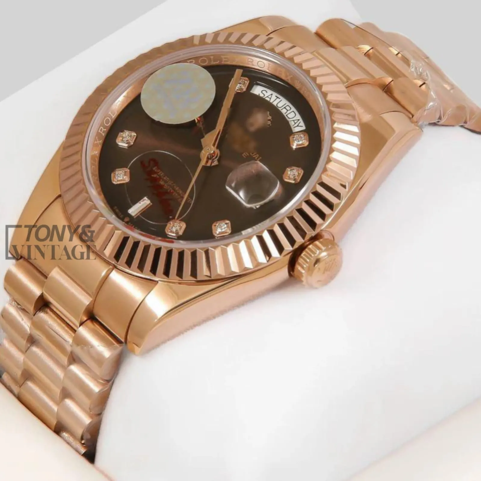 Rose-Gold-Watch-with-Chocolate-Brown-Dial-Stone-Numerals-and-Fluted-Bezel1.webp