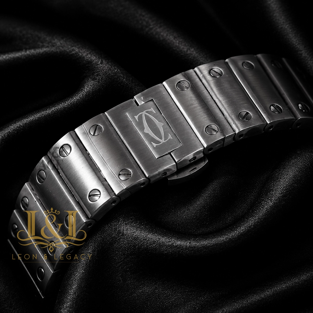 Silver Automatic Watch With White Dial