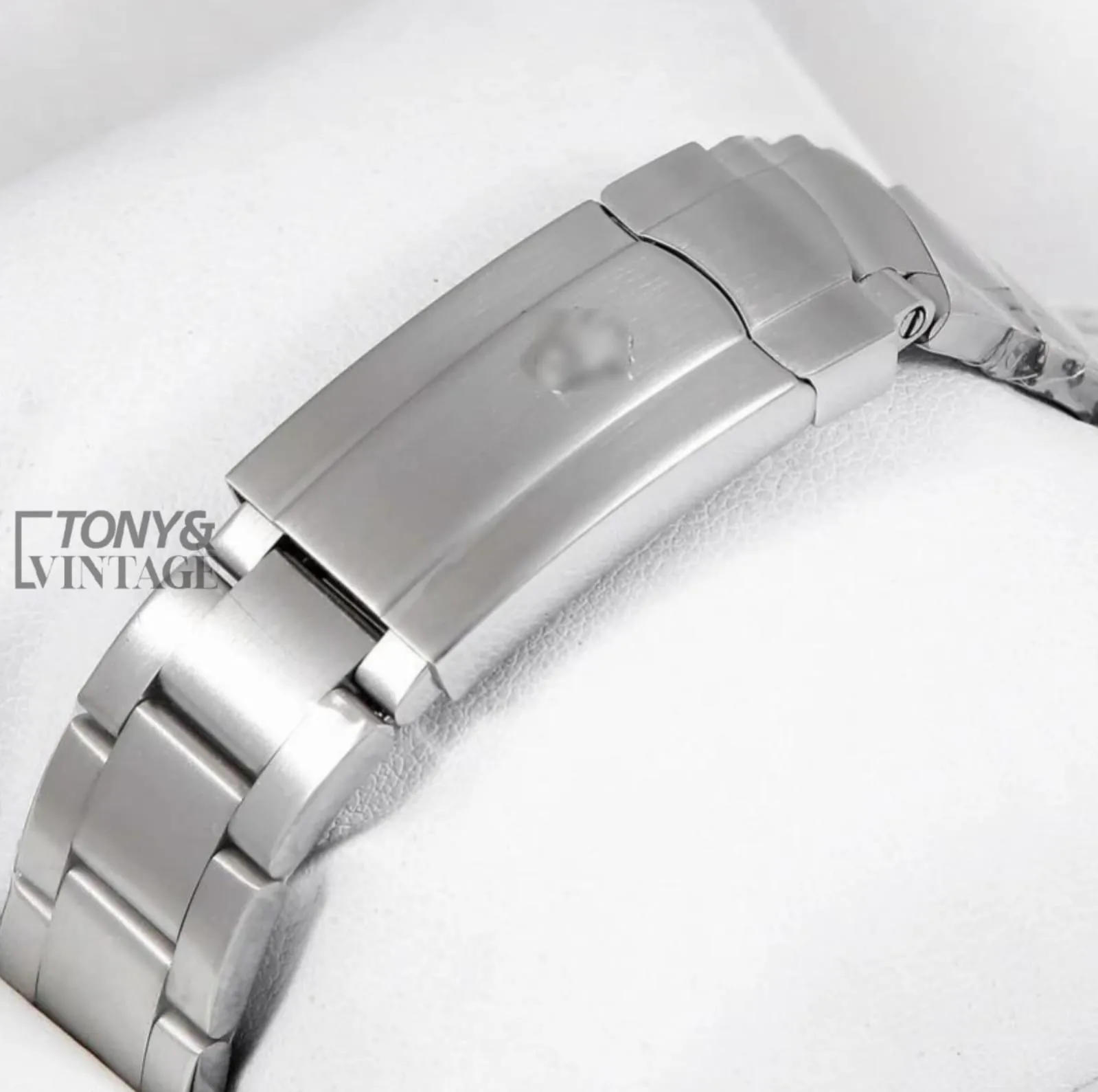 Silver Black Dial Automatic Watch