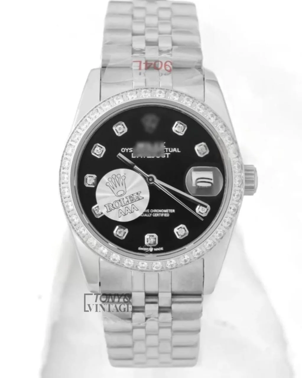 Silver-Black-Dial-Stone-Bezel-Index-Automatic-Watch1.webp
