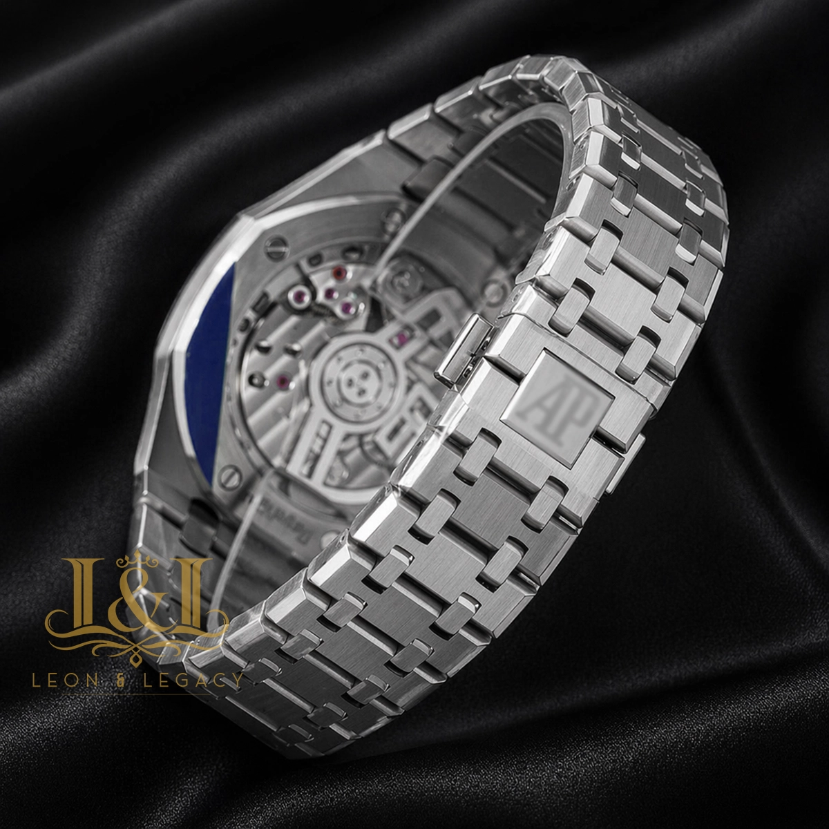 Silver Premium Black Dial PPF Automatic Watch