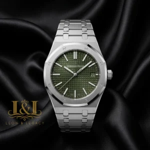 Silver Premium Green Dial PPF Automatic Watch