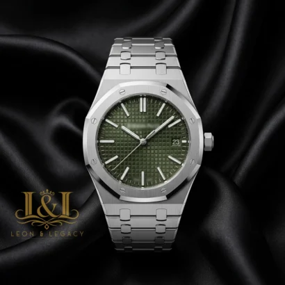 Silver Premium Green Dial PPF Auto Watch 15510ST.OO.1320ST.04
