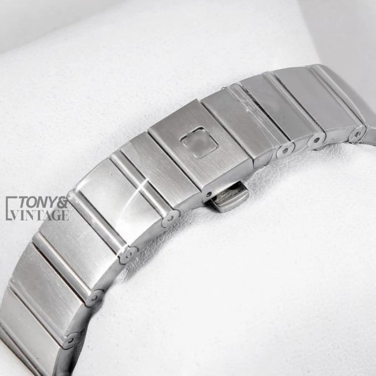 Silver With Black Dial Stone Figure & Bezel Ladies Watch