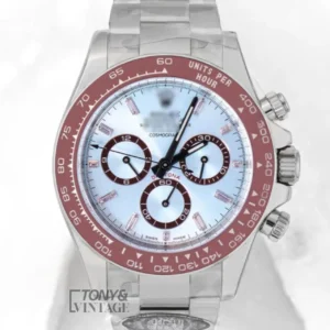 Silver With Blue Dial Automatic Watch