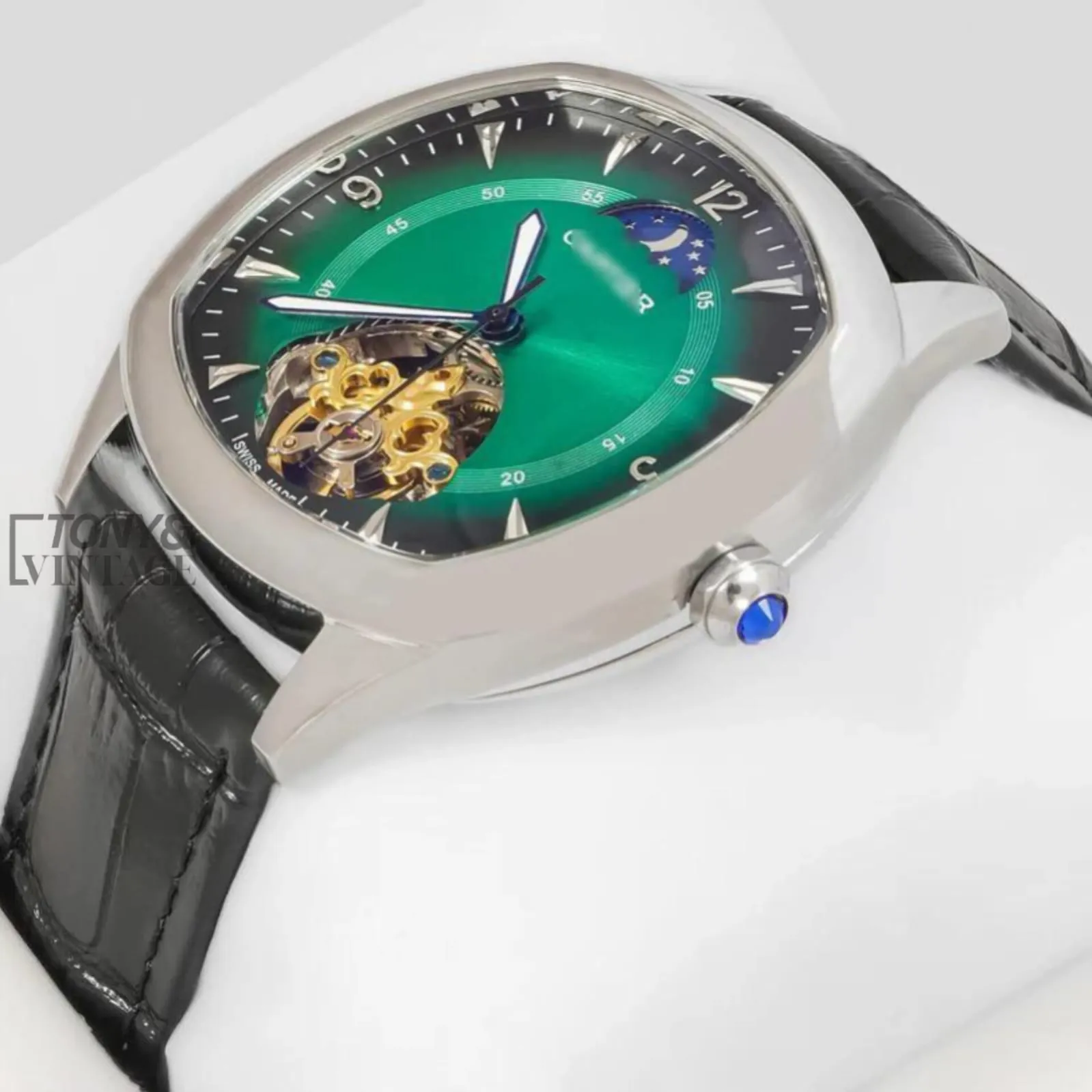 Tourbillon-Silver-Case-Watch-With-Green-Dial-and-Black-Leather-Strap-1.webp