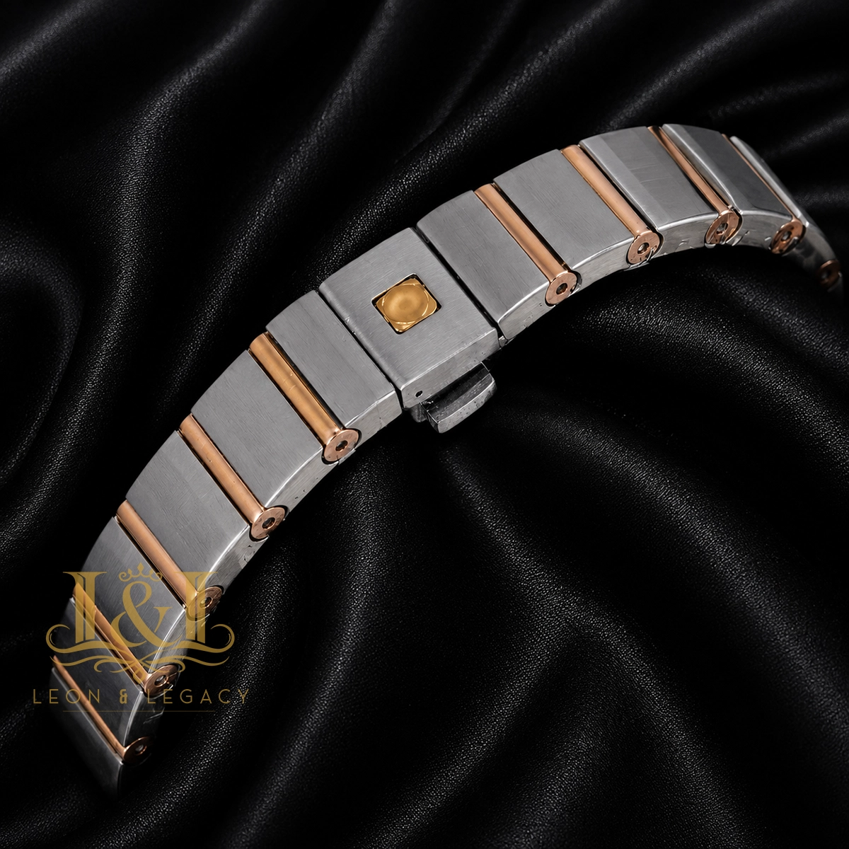 Two Tone Yellow Gold With White Dial Ladies Watch