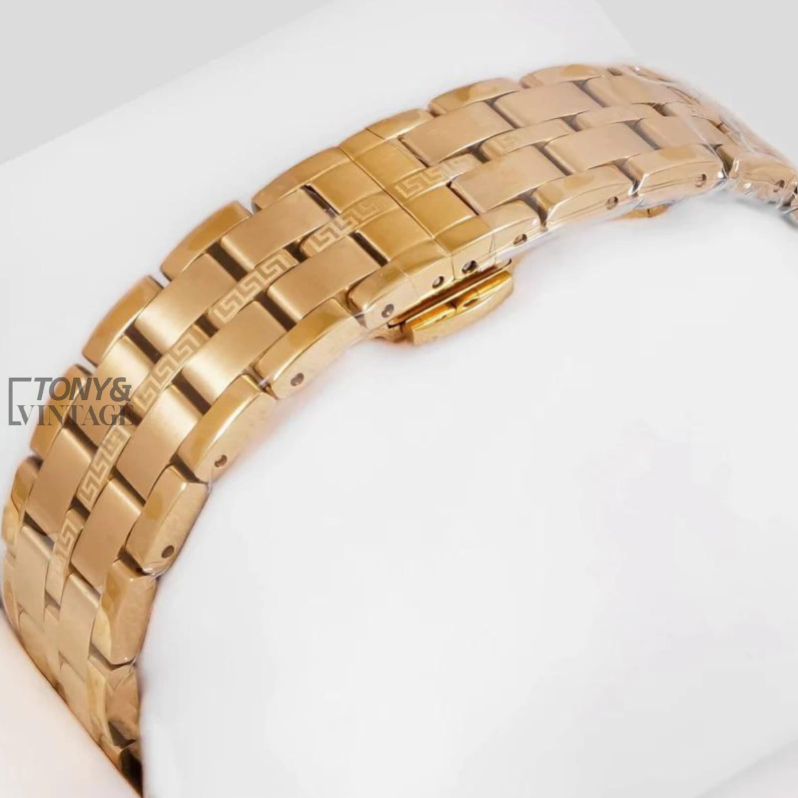 Yellow Gold With Black Dial Ladies Watch