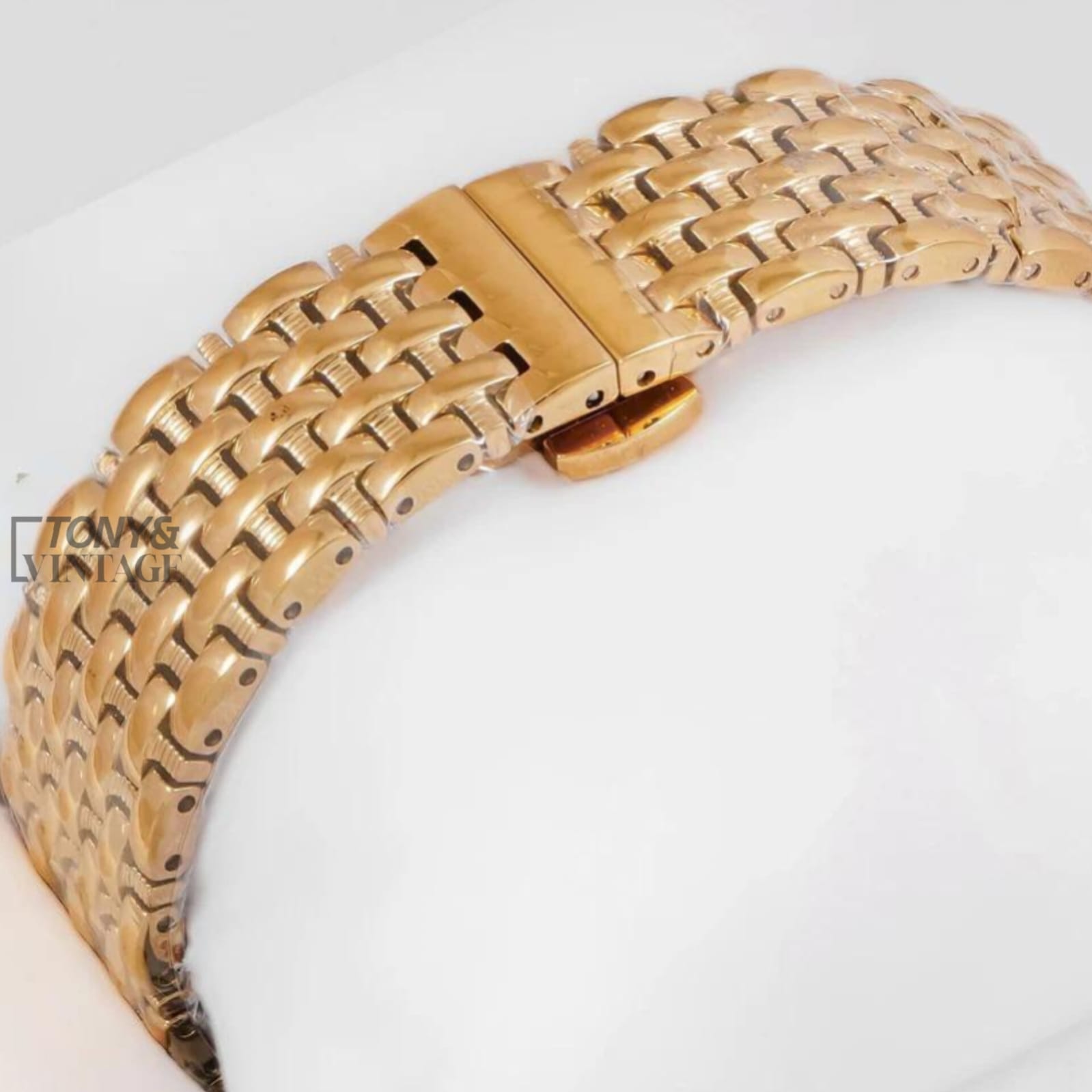 YELLOW GOLD WITH BLACK DIAL LADIES WATCH