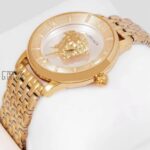 YELLOW GOLD WITH SILVER DIAL LADIES WATCH