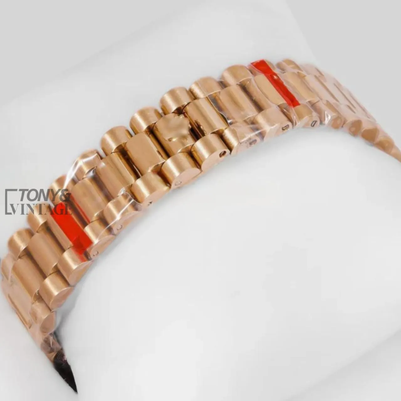 Yellow Gold Black Dial & Stone Bezel Automatic Watch