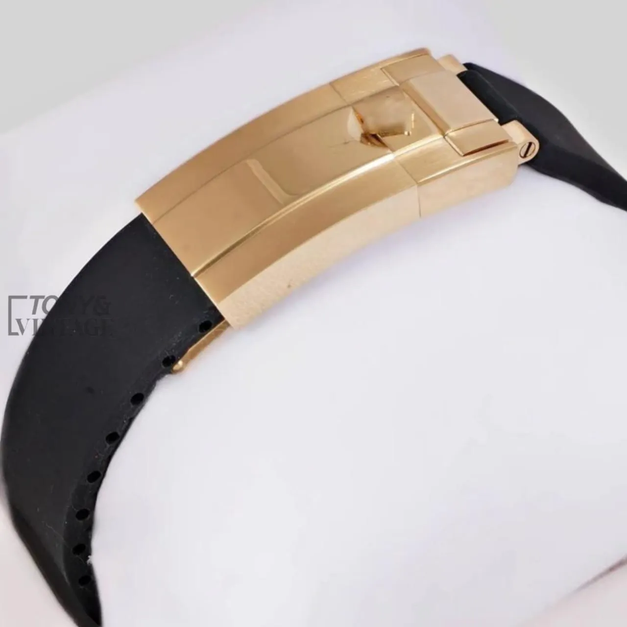 Yellow Gold Case Black Dial Automatic Watch