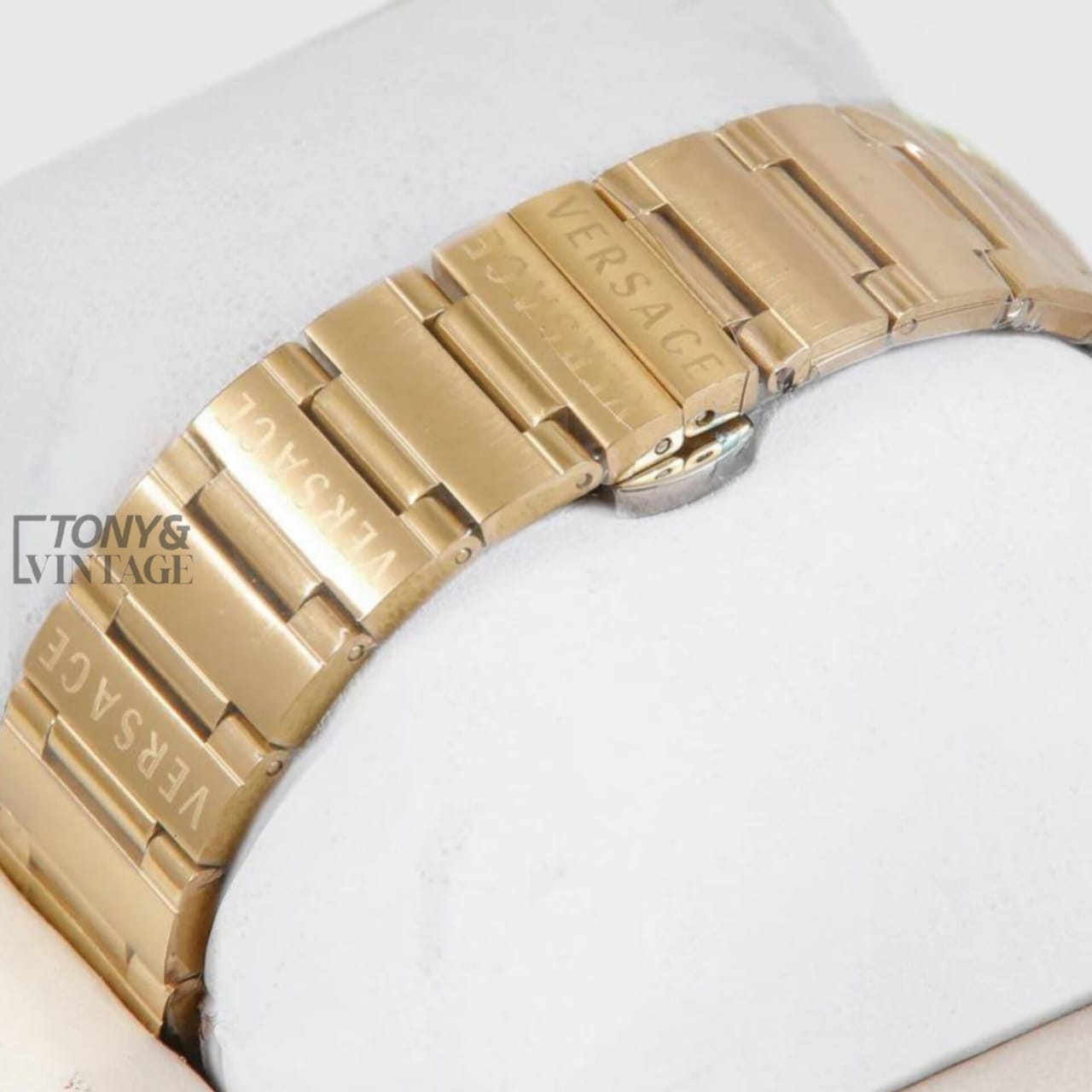 YELLOW GOLD WITH BLACK DIAL LADIES WATCH